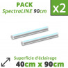 Pack de corte - SpectraLINE 90cm x2 - Iluminación LED para horticultura para plantas jóvenes y esquejes