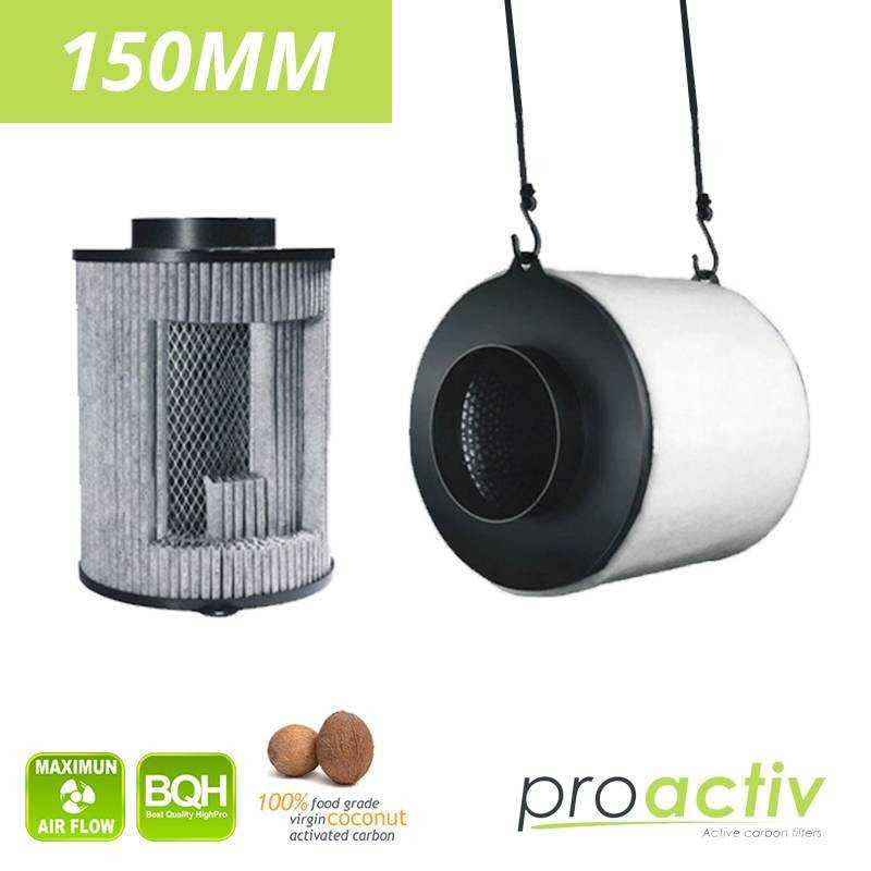 Filtre à charbon ProActiv - 150mm 840m3h