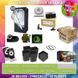 Pack complet culture en intérieur avec lampe horticole LED SpectraPANEL X160