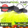 Pack x2 - SpectraPANEL X320 LED Horticultural Lamps - Conecte sus lámparas juntas