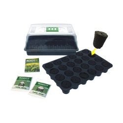 Complete kit for cuttings - Greenhouse + 24 cubes + cutter gel + scalpel - rootit