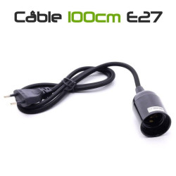 Câble 100cm pour ampoule horticole E27