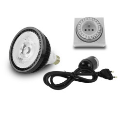 Pack ampoule horticole LED X20 + Cable 100cm + programmateur mecanique