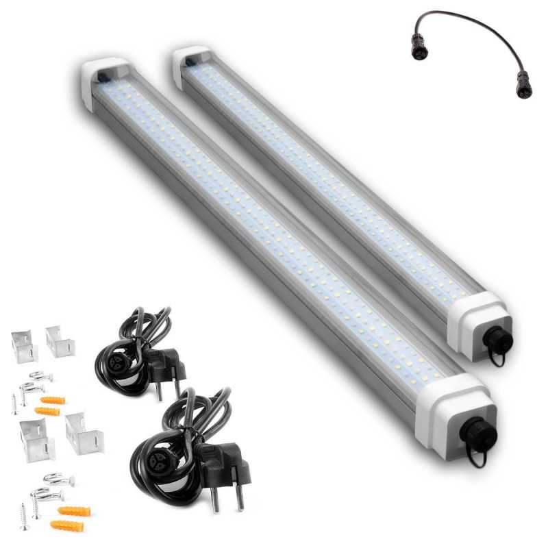 Pack x2 - SpectraLINE IP65 60cm - 20W con cable de conexión