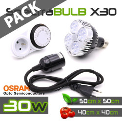 Pack SpectraBULB X20 + câble E27 + Minutero - Plug & Grow BloomLED - 2