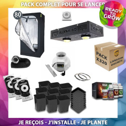 Plug & Grow - Paquete completo X320 + Probox 80 - ¡Comienza tu cultura ahora mismo! Paquete de lámparas LED para horticultura