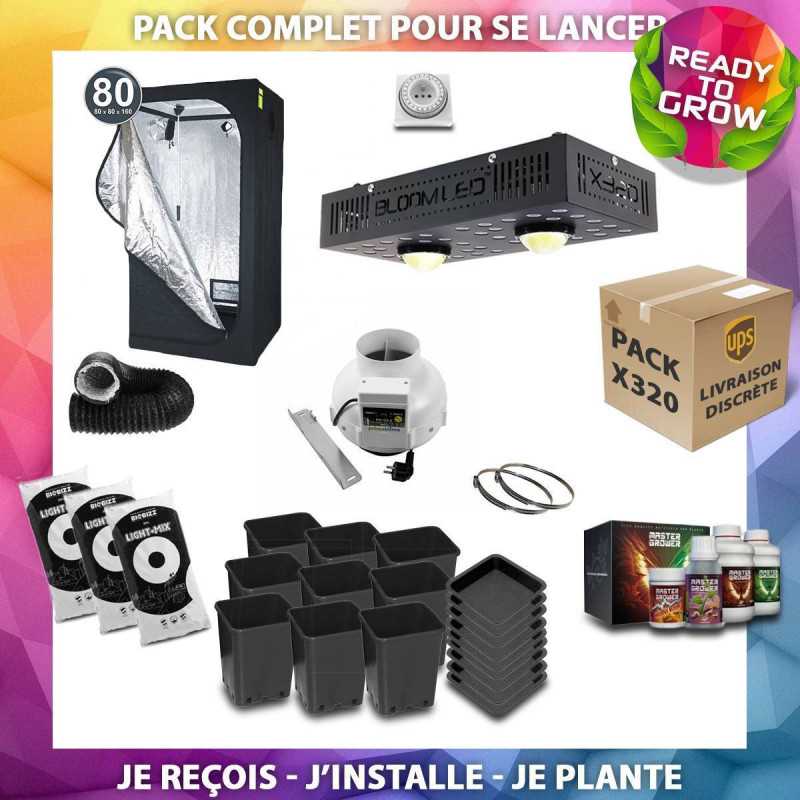 Plug & Grow - Paquete completo X320 + Probox 80 - ¡Comienza tu cultura ahora mismo! Paquete de lámparas LED para horticultura