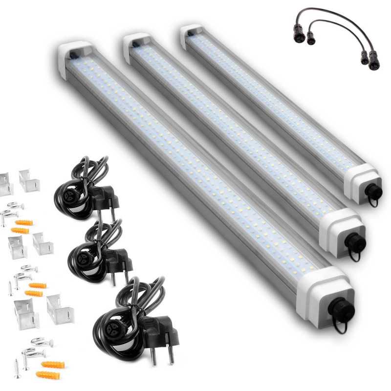 SpectraLINE IP65 60cm 20W - Waterproof - Barre Horticole LED pour superficie de 80cm x 25cm - Croissance