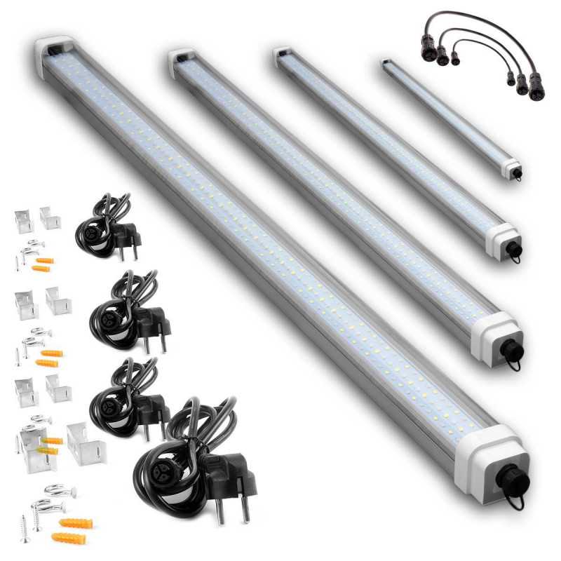 Pack 4 barras LED hortícolas SpectraLINE IP65 90cm 30W BloomLED