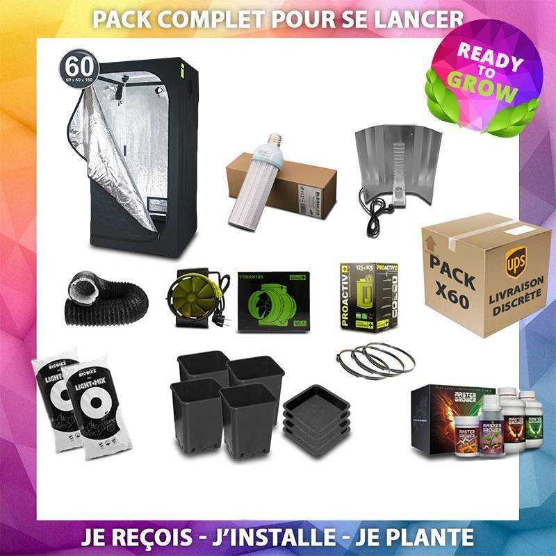 HomeBOX 60x60x120 - Chambre de culture résistante pour lampe horticole LED