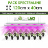 Barre LEDs pour semis, boutures et jeunes plantes - 27Wx2 - 120cm x 40cm - Plug and play