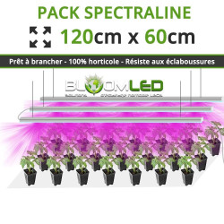 Barre LEDs pour semis, boutures et jeunes plantes - 27Wx3 - 120cm x 40cm - Plug and play