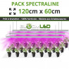 Barre LEDs pour semis, boutures et jeunes plantes - 27Wx2 - 120cm x 40cm - Plug and play