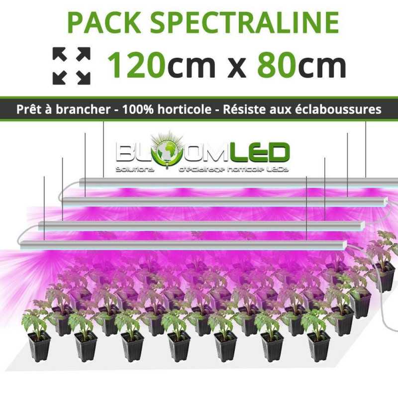 Barre LEDs pour semis, boutures et jeunes plantes - 27Wx4 - 120cm x 80cm - Plug and play