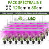 Barre LEDs pour semis, boutures et jeunes plantes - 27Wx4 - 120cm x 80cm - Plug and play