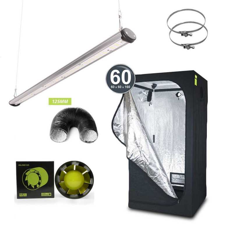 HomeBOX 60x60x120 - Chambre de culture résistante pour lampe horticole LED