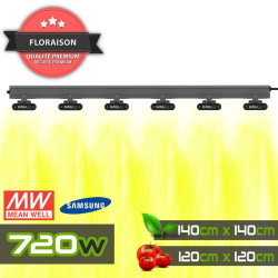 SpectraWILD M720 - Barras hortícolas LED de espectro completo - 90x90 - Compatible con la consola SmartWILD - Samsung / Meanwell