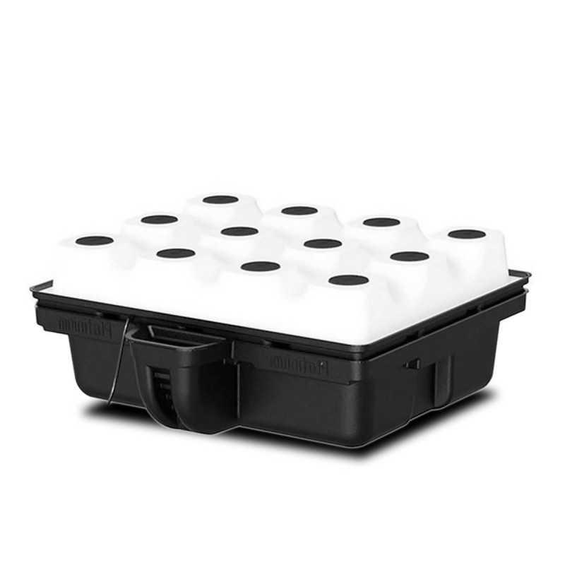 BloomLED 80x80 cm aeroponic system with 12 net pots and 50 litre reservoir