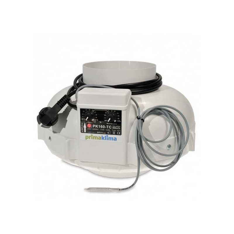 Extracteur d'air Prima Klima 160mm 800m3/h - Thermo Control