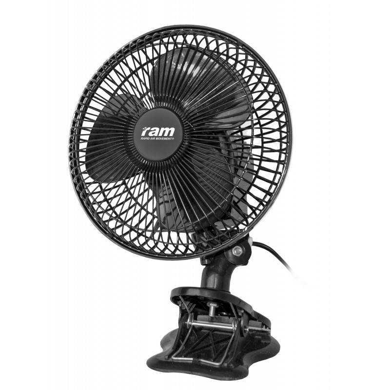 Oscillating clamp fan 20W - 2 speed RAM