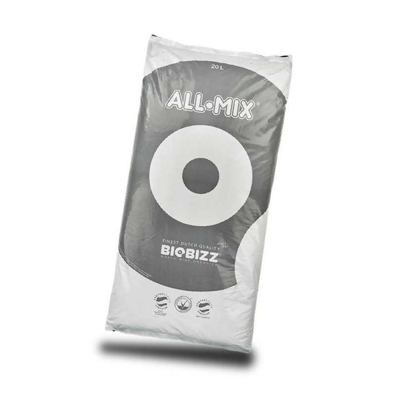 Sac de  terreau All-Mix 20L - Terre pour la culture en intérieur sous lampes horticoles LEDs - Biobizz