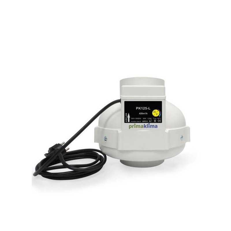 Extractor de aire Prima Klima 125mm 1 Velocidad - 420m3 / h
