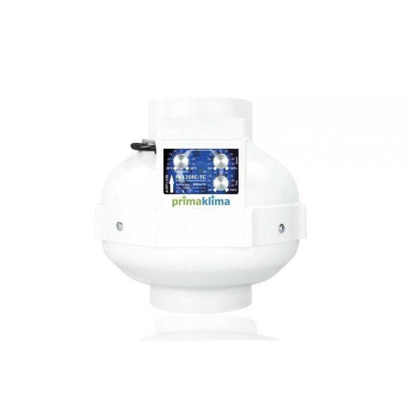 Extractor de aire Prima Klima Thermo Control - 125mm - 680m3 / h