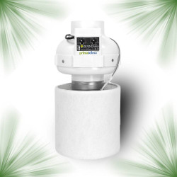 Extracteur Prima Klima Thermo Control- PL125-TC - Ø125mm - 2vitesses - 220 et 400m3/h + Filtre à Charbon Ø125mm