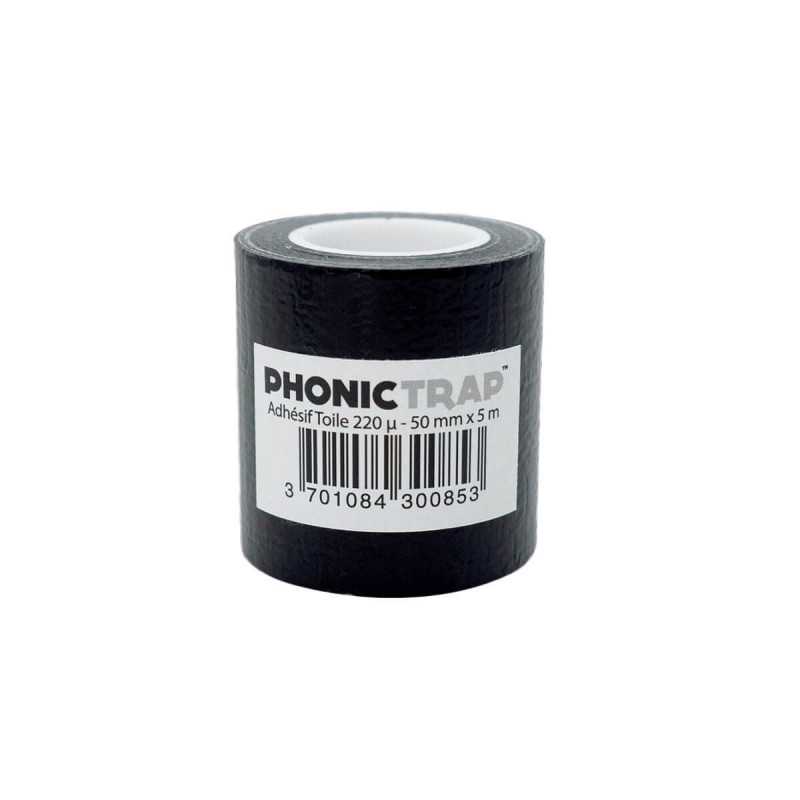 Black canvas adhesive 220 µ - 50mm x 5m  - 2