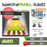 SpectraPANEL X320 Lampe horticole LED pour 100x60 - Croissance et floraison - CREE OSRAM 320W