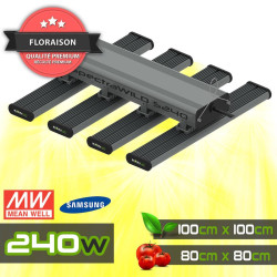 Lámpara hortícola con barras LED - SpectraWILD S240 - Largo 50cm - Ancho 50cm