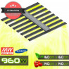 El SpectraWILD M720 está equipado con 6 barras LED para horticultura de 120W. ¡Disfruta de un espectro completo + UV + infrarroj