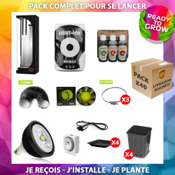 Pack Plug and Grow - 40x40 - SpectraBULB X20 - HydroShoot 40  - 1