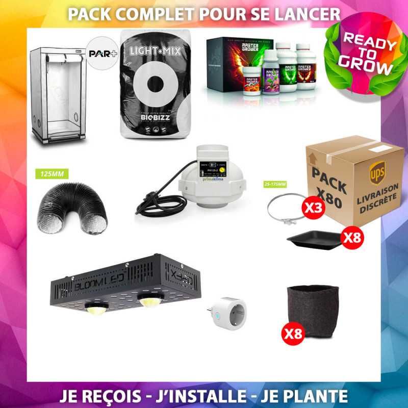 Pack Plug and Grow - 80x80 - SpectraPANEL X320 - HomeBOX Q80+  - 1