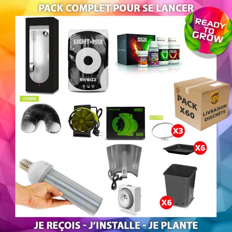 Pack Plug and Grow - 60x60 - SpectraBULB X55 - HydroShoot 60  - 1