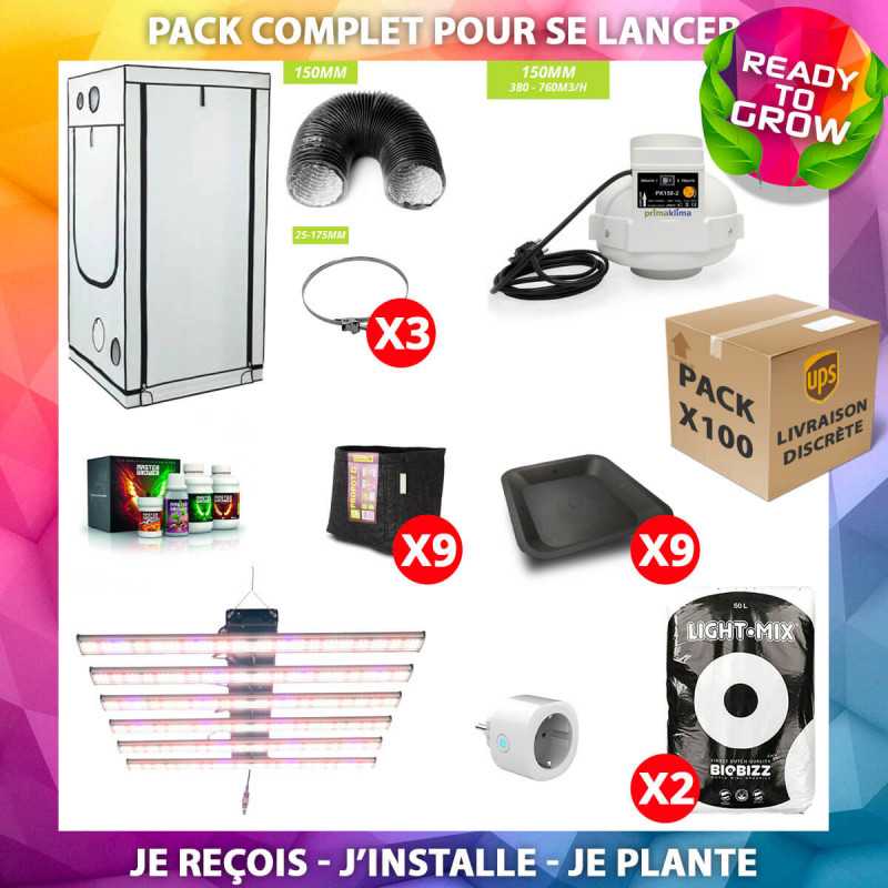 Pack Plug and Grow - 100x100 - SpectraWILD M720 - HomeBOX Q100+  - 1