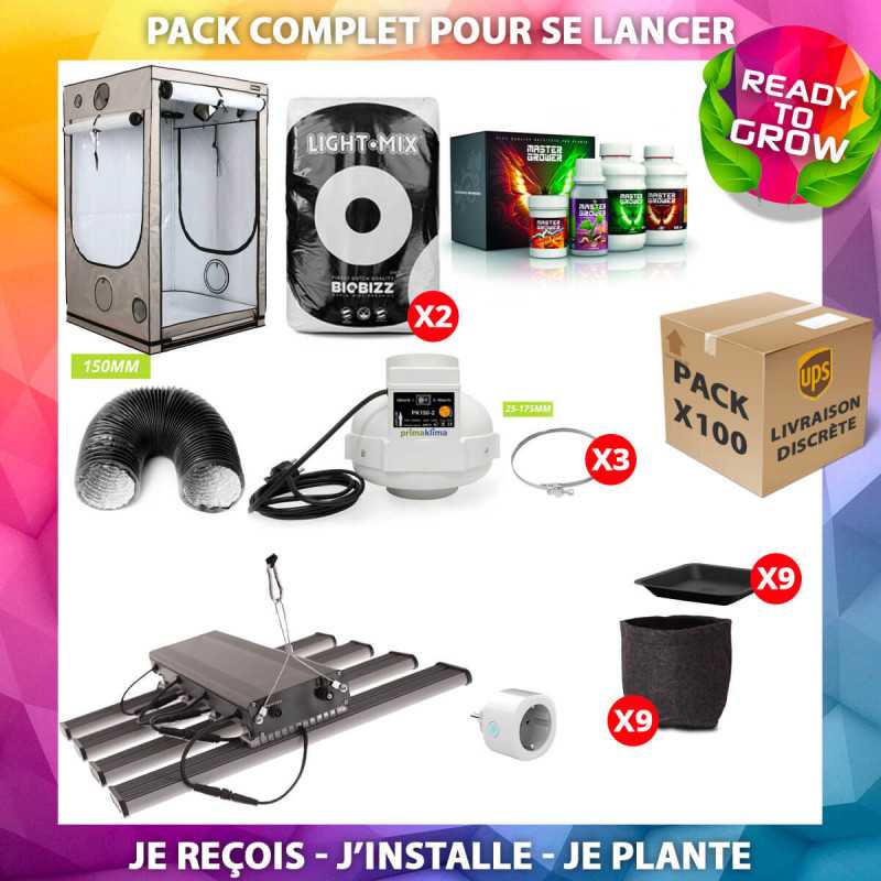Pack Plug and Grow - 100x100 - SpectraWILD S240 - HomeBOX Q100  - 1