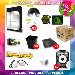 Pack Plug and Grow Rectangulaire - 120x60 - SpectraB.2.G X90 - DarkStreet Wide 120  - 1