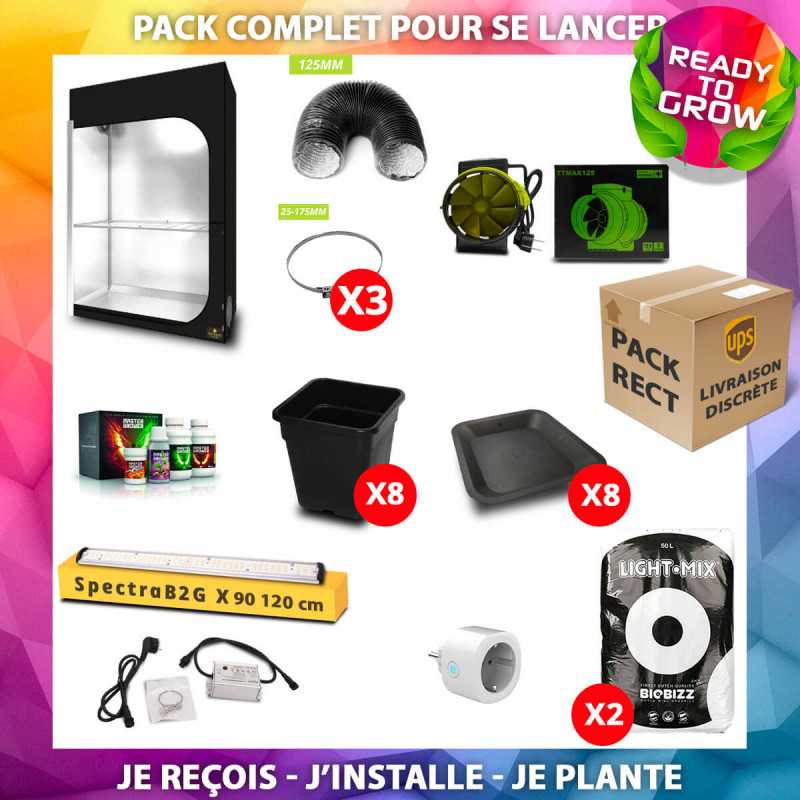 Pack Plug and Grow Rectangulaire - 120x60 - SpectraB.2.G X90 - DarkStreet Wide 120  - 1