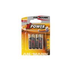 Lot de 4 Piles X-POWER AAA (LR03) - Ansmann  - 2