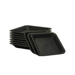 Platillo cuadrado negro - 36,5 x 36,5cm - 20L  - 2