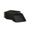 Platillo cuadrado negro - 36,5 x 36,5cm - 20L  - 2
