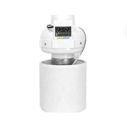 Extracteur Prima Klima Thermo Control- PL125-TC - Ø125mm - 2vitesses - 220 et 400m3/h + Filtre à Charbon Ø125mm Prima Klima - 2