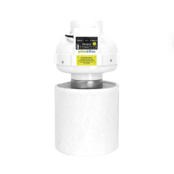 Pack Extractor Prima Klima PL125-2 Ø125mm 2 velocidades 220/400 m³/h + Filtro de Carbón Ø125mm