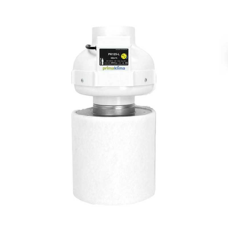 Prima Klima Extractor - PL125-L - Ø125mm - 360m3 / h + Carbon Filter Ø125mm Prima Klima - 2
