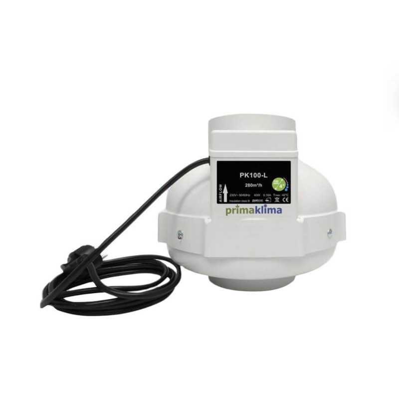 Extracteur Prima Kilma - Ø 100mm - 280m3/h - 1 vitesse -  40W Prima Klima - 1