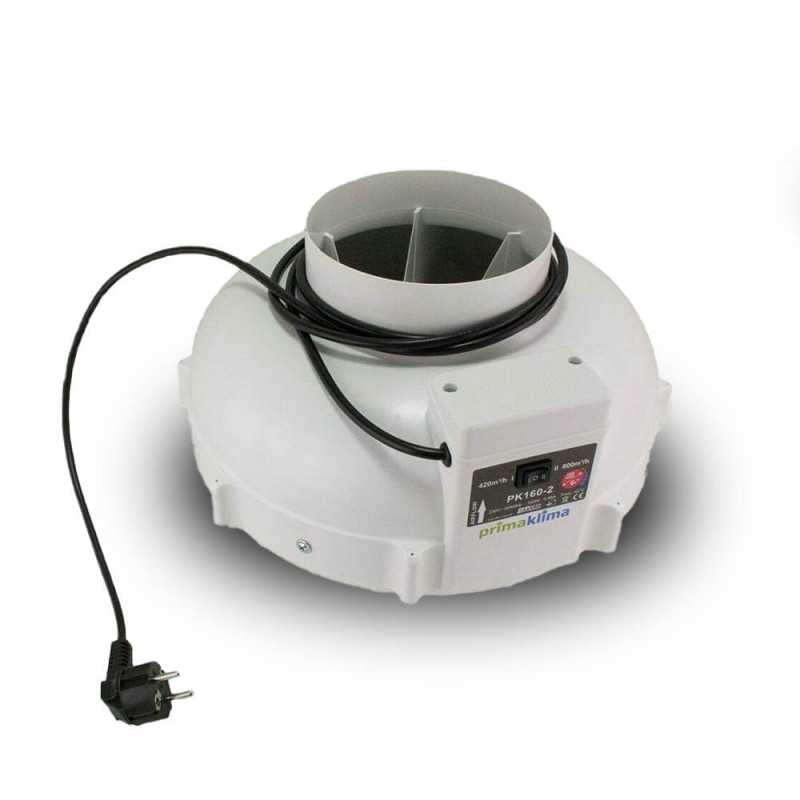 Prima Klima extractor - Diam 160 mm - 420 / 800m3h - 2 speeds Prima Klima - 2