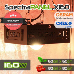Lampe LED Horticole 160W - Osram & Cree CXB3590 - Booster de floraison - SpectraPANEL X160