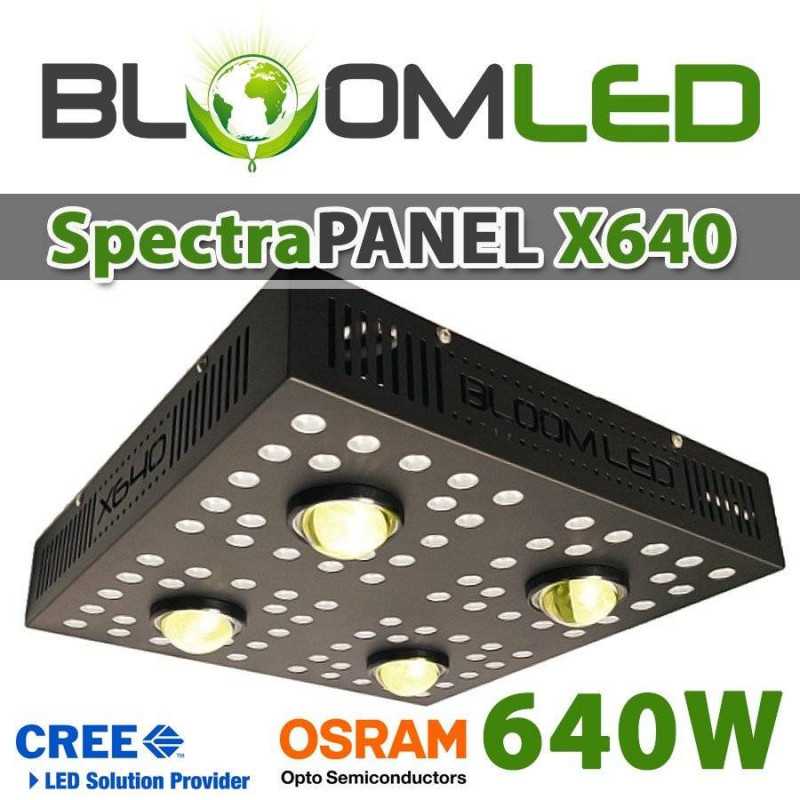 SpectraPANEL X640  - Lampe horticole LED pour 120x120 - Croissance et floraison - CREE OSRAM 640W