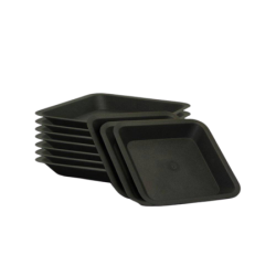 Platillo cuadrado negro - 36,5 x 36,5cm - 20L
